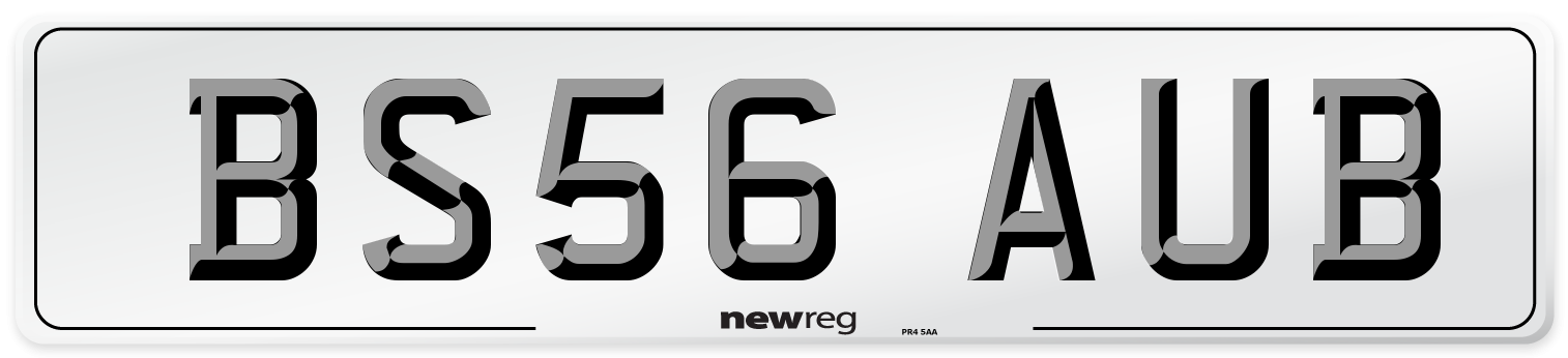 BS56 AUB Number Plate from New Reg